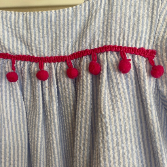 Girls Seersucker Dress - Picture 4 of 9